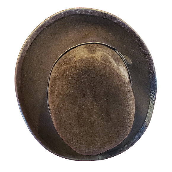 Timeless Elegance: Vintage Suzanne Custom Millinery Brown Fedora